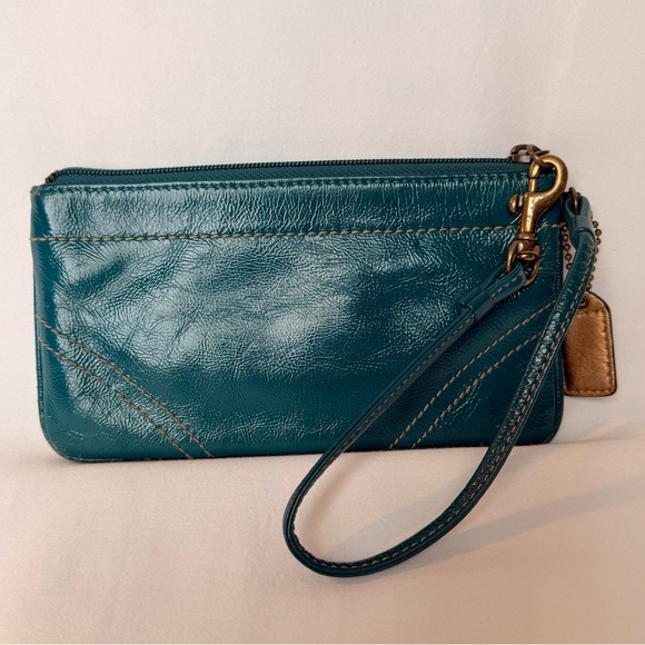 Coach Crinkle Patent Leather Wristlet - Picture 2 of 5